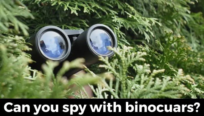 Is it illegal to spy someone with binoculars