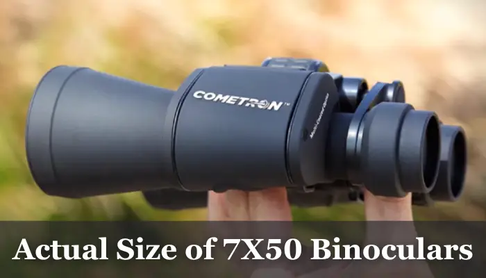 Size of 7x50 binocular