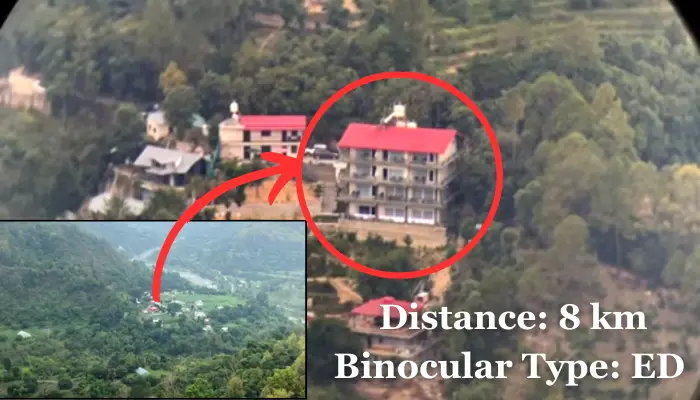 Image using ED binoculars while testing used iPhone to capture image