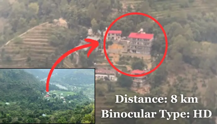 Image using HD binoculars while testing used iPhone to capture image